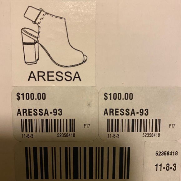 Black Open Toe Heels - Picture 5 of 5